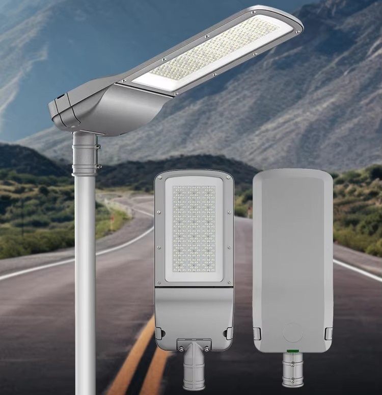 LED outdoor street light high lumen die-cast aluminum housing waterproof suitable for roads and gardens