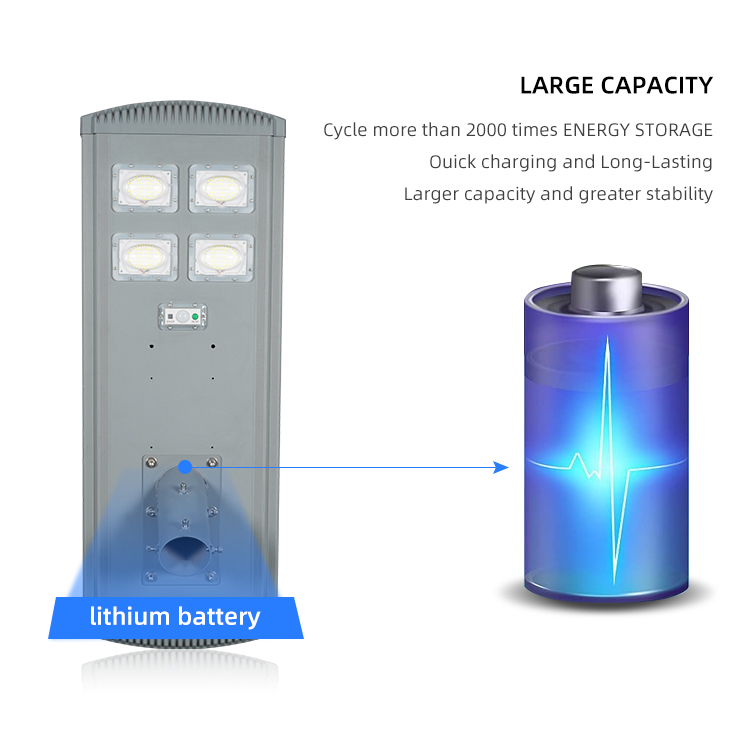 IP68 outdoor waterproof remote control integrated solar LED street light