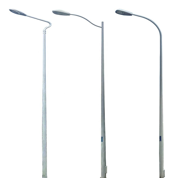 steel street light poles ranging from 4 to 12 meters in height
