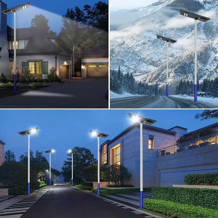 The solar lamp is equipped with a lithium iron phosphate battery inside