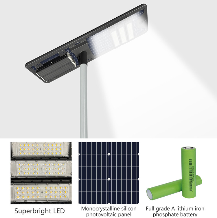 Aluminum alloy integrated solar street lights