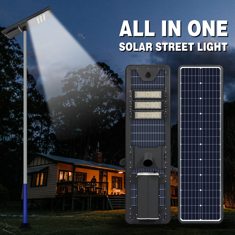 Aluminum alloy integrated solar street lights