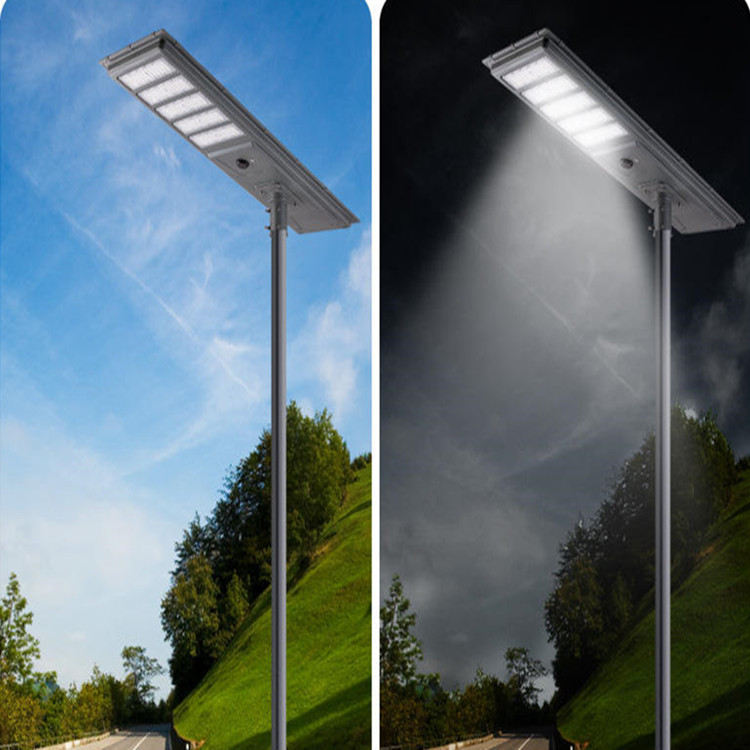 Integrated LED Solar Panel Streetlights
