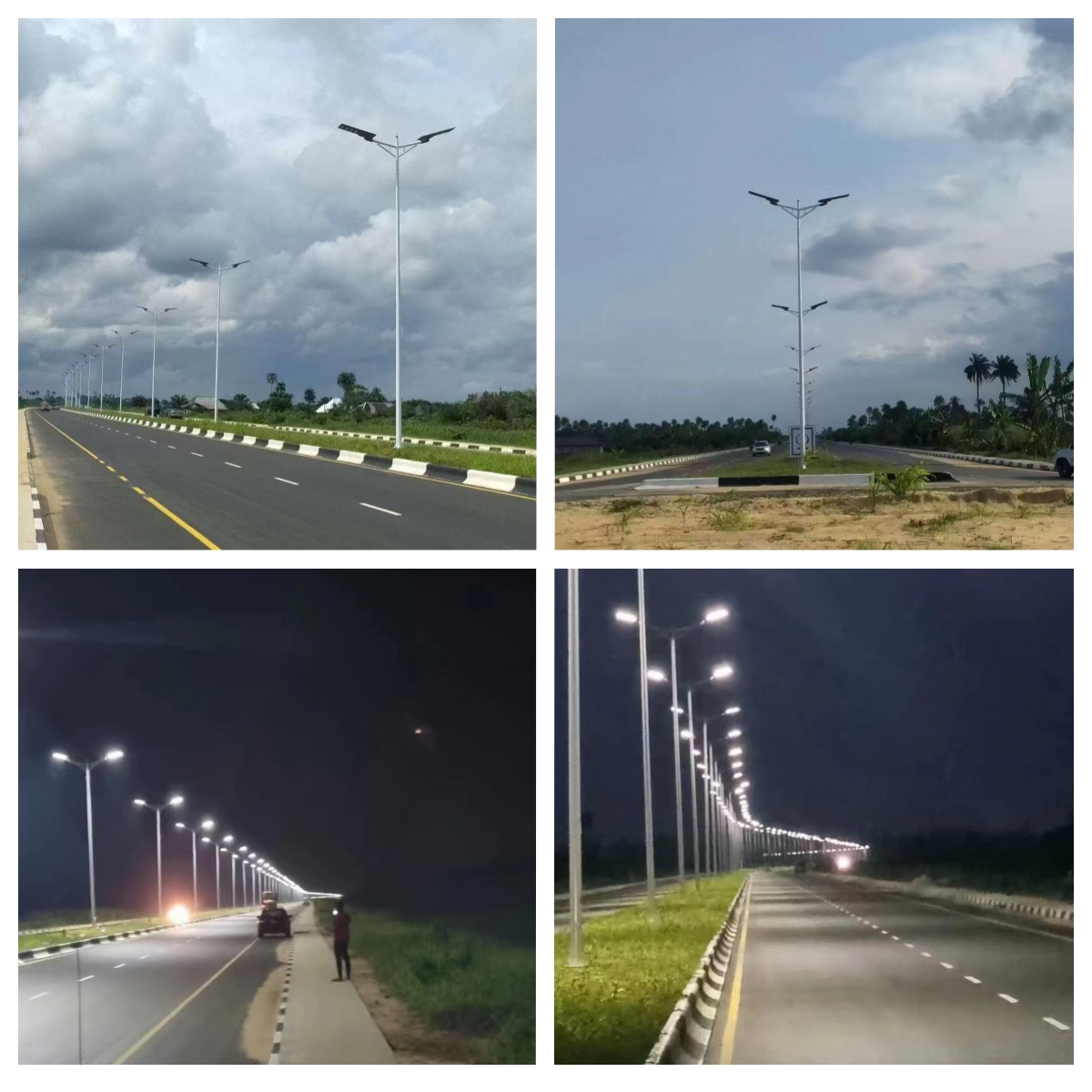 Industrial Solar Street Light Pole | Q235 Hot Dip Galvanized Steel | Off-Grid Infrastructure | 6-12M Wind-Engineered