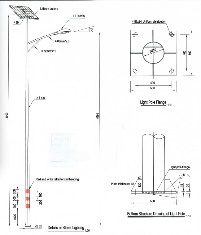 Design of Solar Street Lights